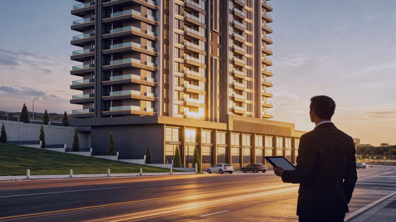 Ankara Pursaklar bölgesinde modern konut projesi görünümü