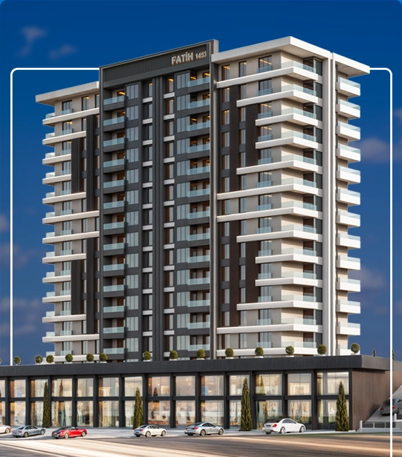 Pursaklar satılık daire projesi dış cephe görünümü